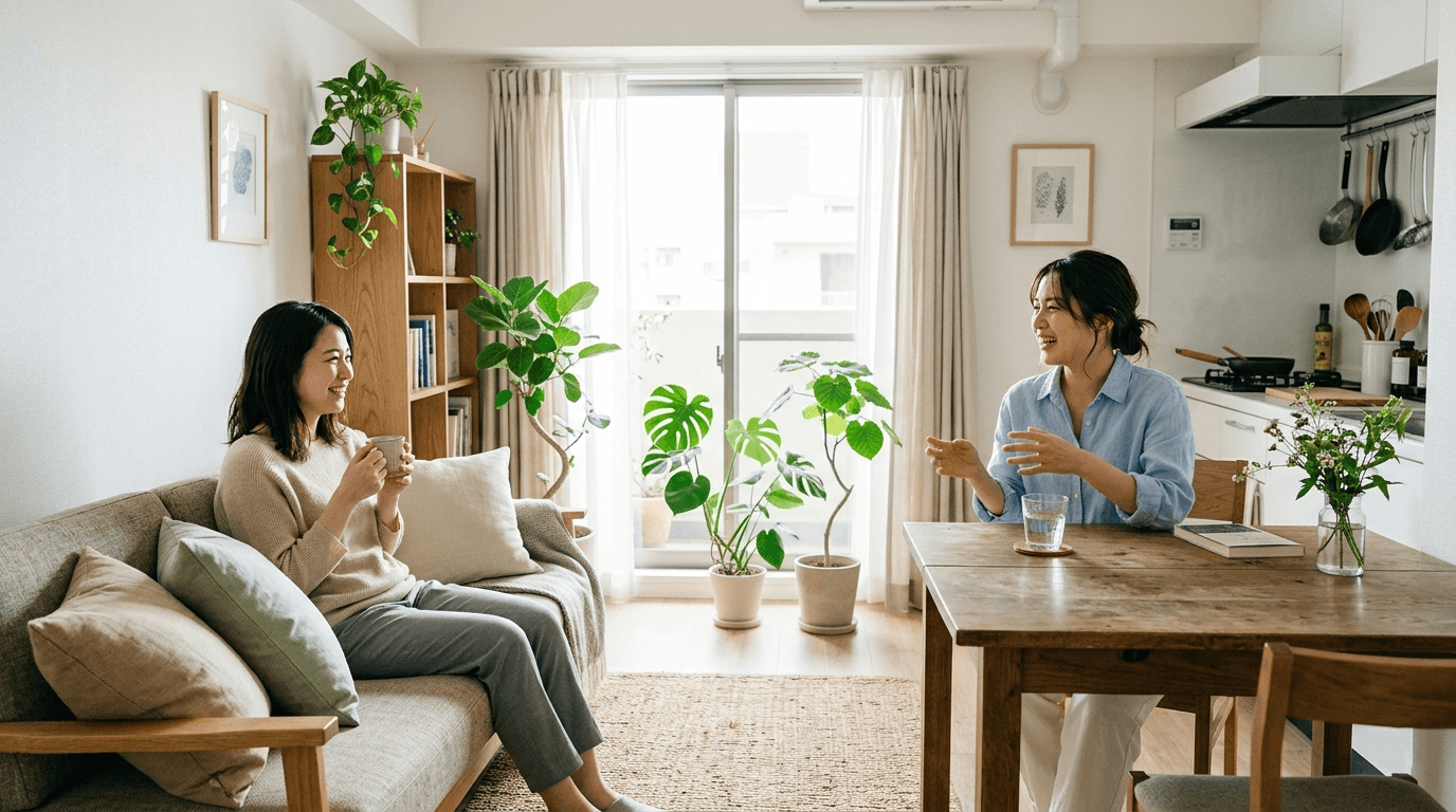 ルームシェアとは?シェアハウスとの違いをやさしく解説します